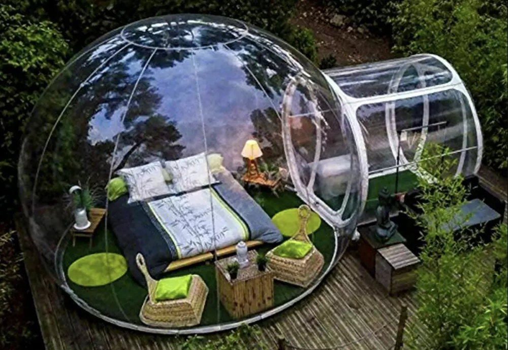 inflatable transparent tent